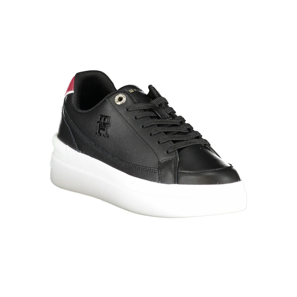 Fashionsarah.com Fashionsarah.com Tommy Hilfiger Sleek Lace-Up Sneakers with Contrast Accents