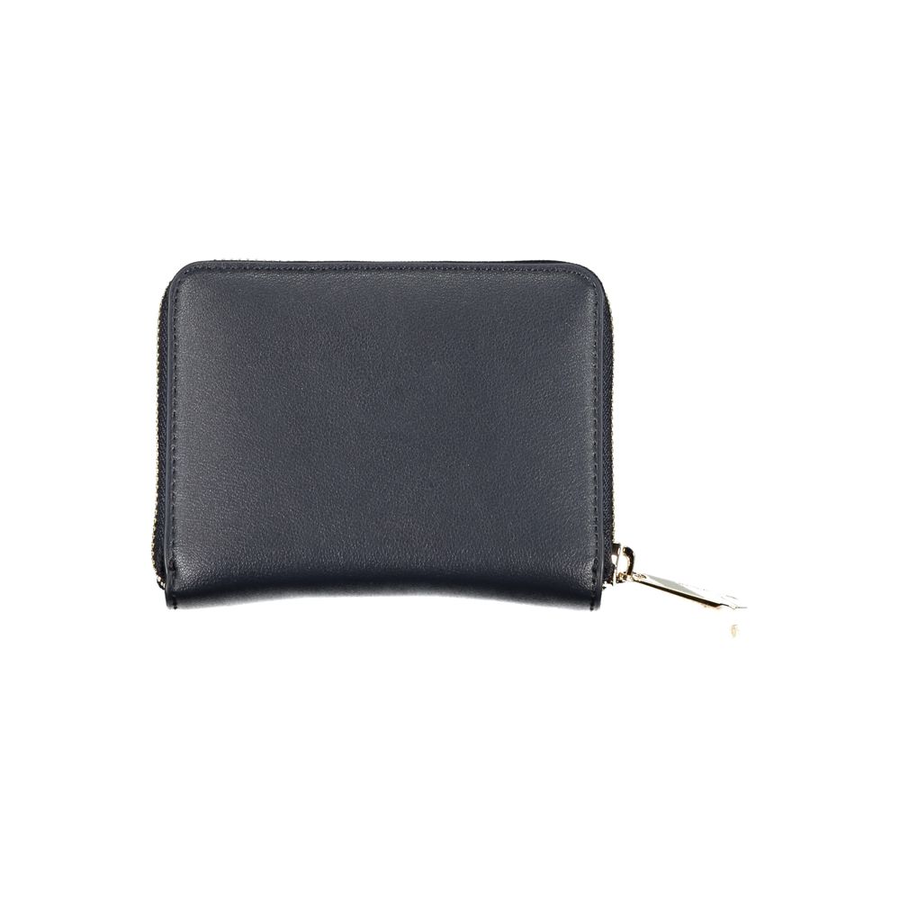 Fashionsarah.com Fashionsarah.com Tommy Hilfiger Elegant Blue Zip Wallet with Multiple Compartments