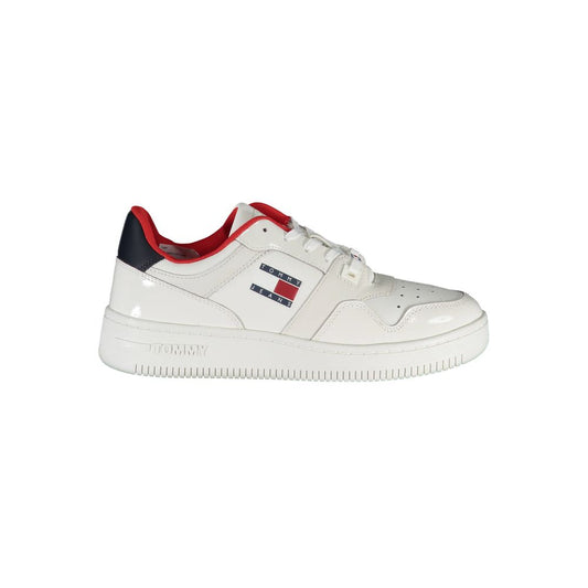 Fashionsarah.com Fashionsarah.com Tommy Hilfiger Contrast Lace-Up Sneakers in White