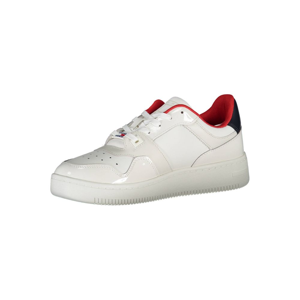 Fashionsarah.com Fashionsarah.com Tommy Hilfiger Contrast Lace-Up Sneakers in White