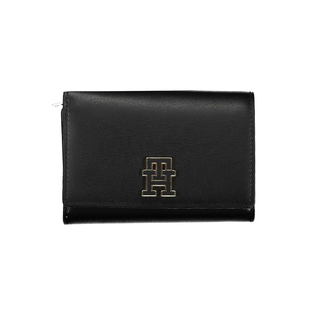 Fashionsarah.com Fashionsarah.com Tommy Hilfiger Chic Black Two-Compartment Wallet with Coin Purse