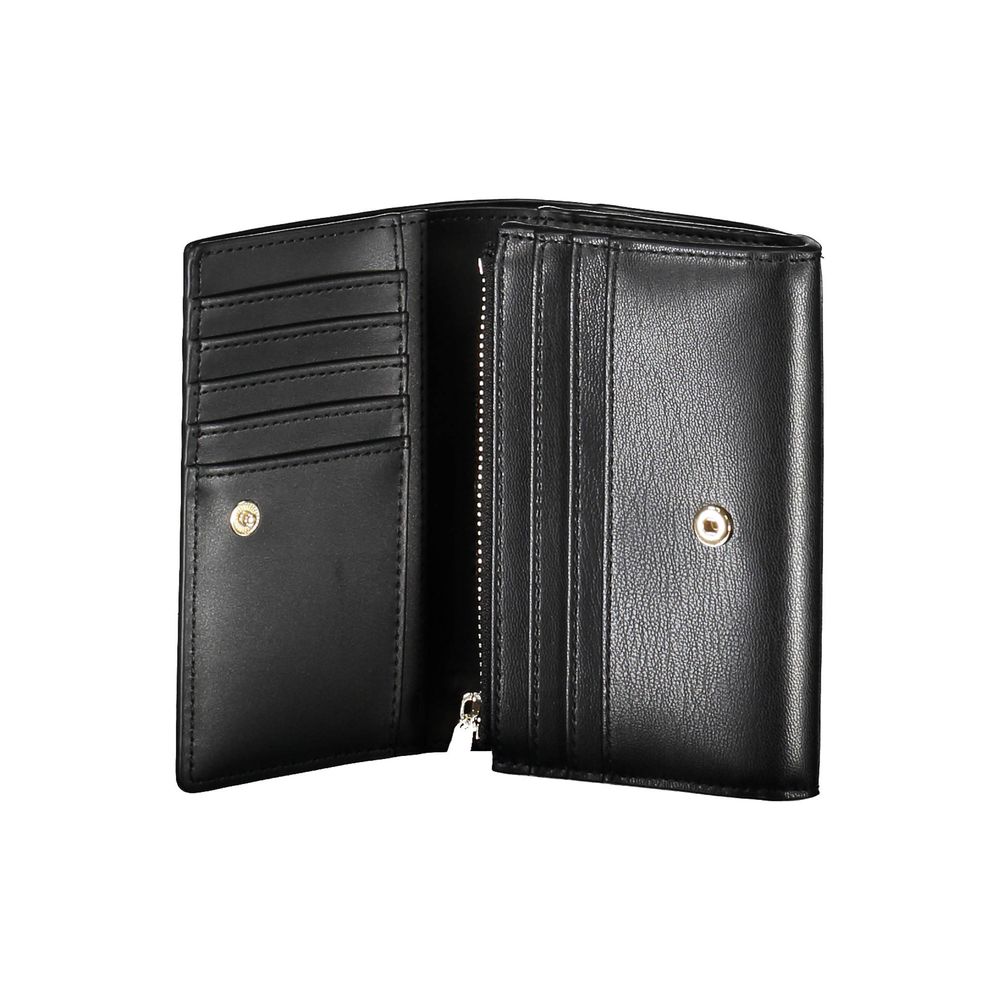 Fashionsarah.com Fashionsarah.com Tommy Hilfiger Chic Black Two-Compartment Wallet with Coin Purse