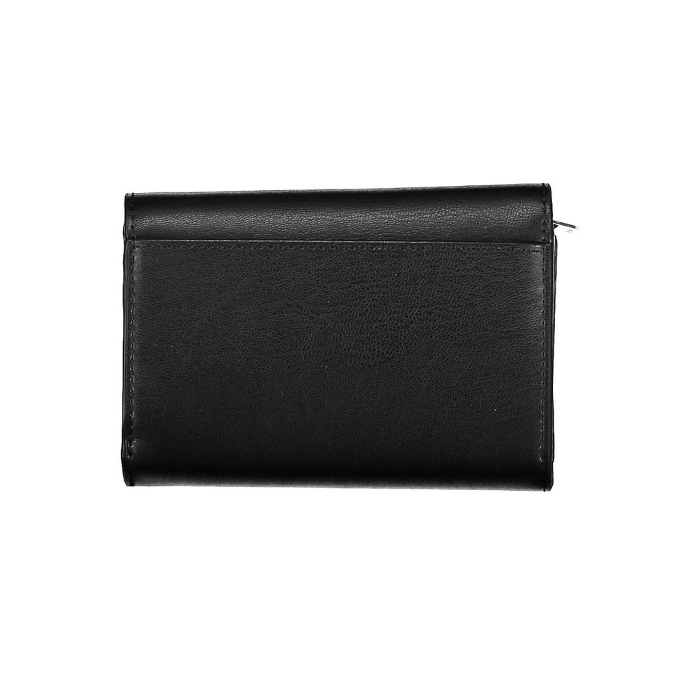 Fashionsarah.com Fashionsarah.com Tommy Hilfiger Chic Black Two-Compartment Wallet with Coin Purse