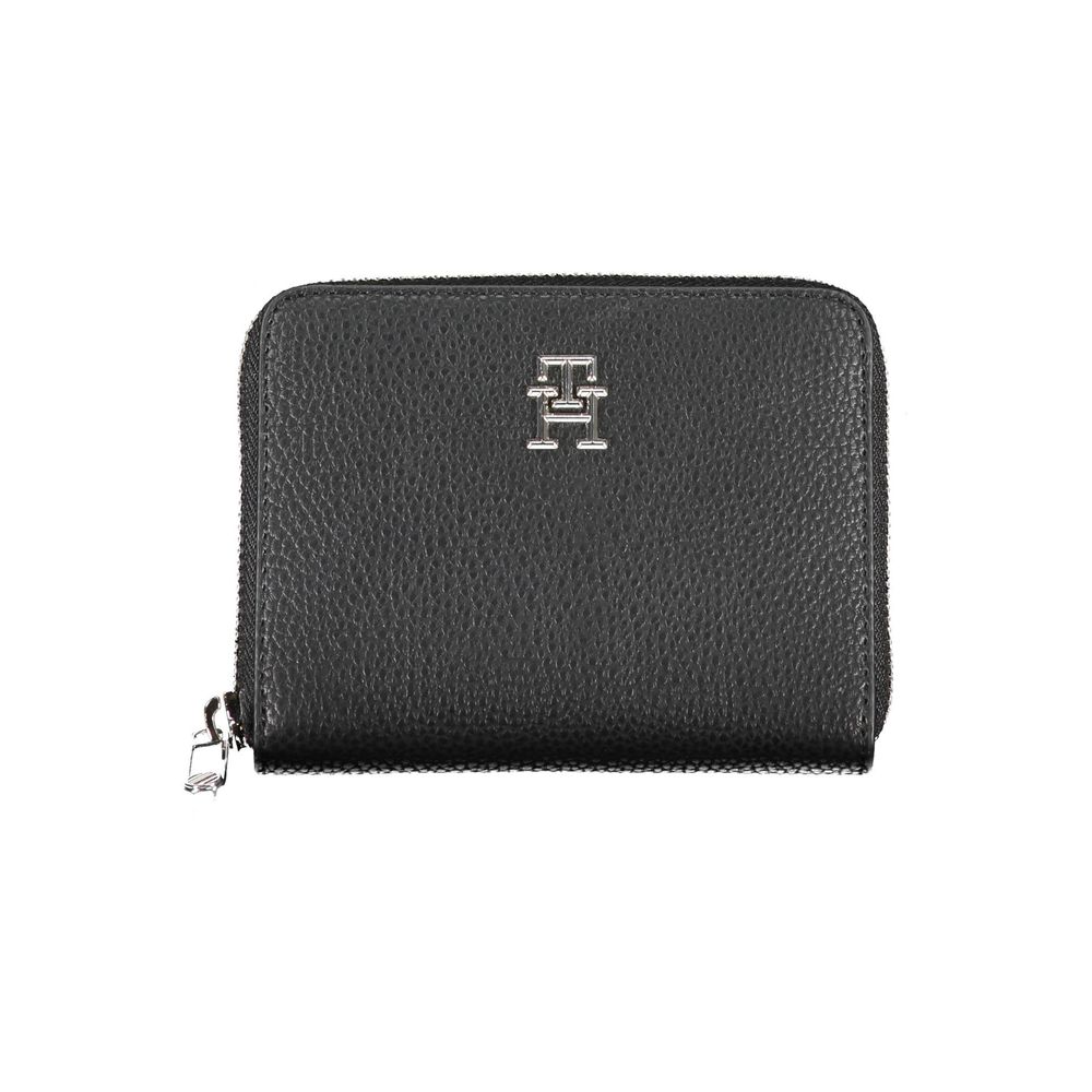 Fashionsarah.com Fashionsarah.com Tommy Hilfiger Sleek Black Polyethylene Wallet