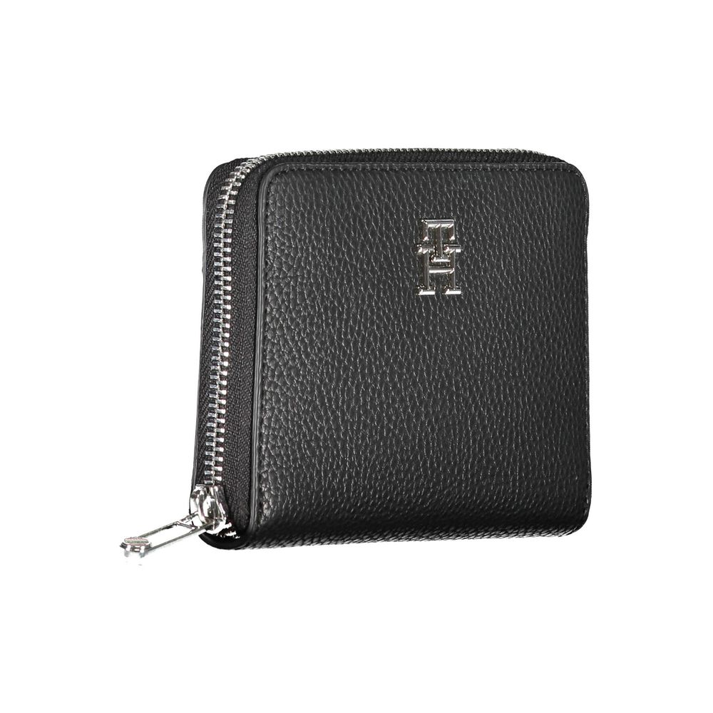 Fashionsarah.com Fashionsarah.com Tommy Hilfiger Sleek Black Polyethylene Wallet