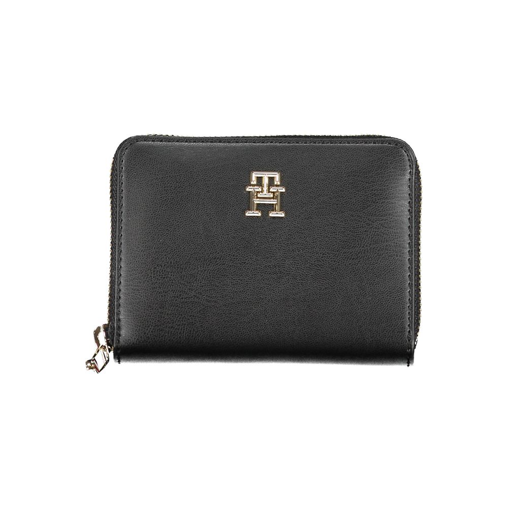 Fashionsarah.com Fashionsarah.com Tommy Hilfiger Chic Black Polyethylene Spacious Wallet