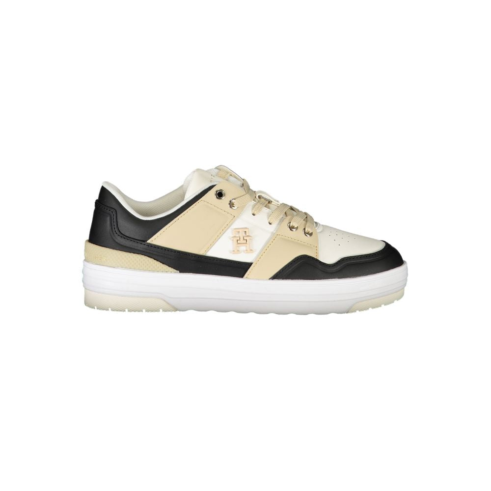 Fashionsarah.com Fashionsarah.com Tommy Hilfiger Elegant Lace-up Sneakers with Contrast Details