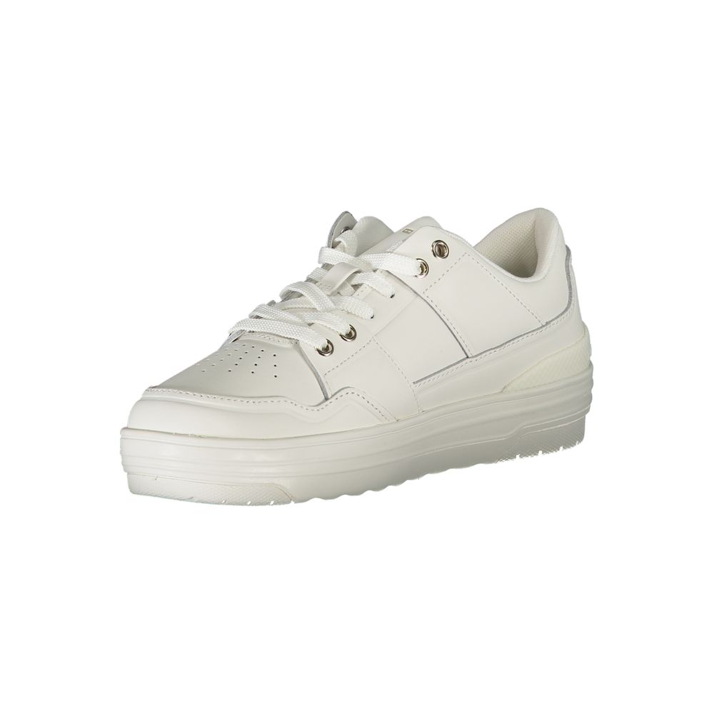 Fashionsarah.com Fashionsarah.com Tommy Hilfiger Classic White Sneakers with Contrast Detail