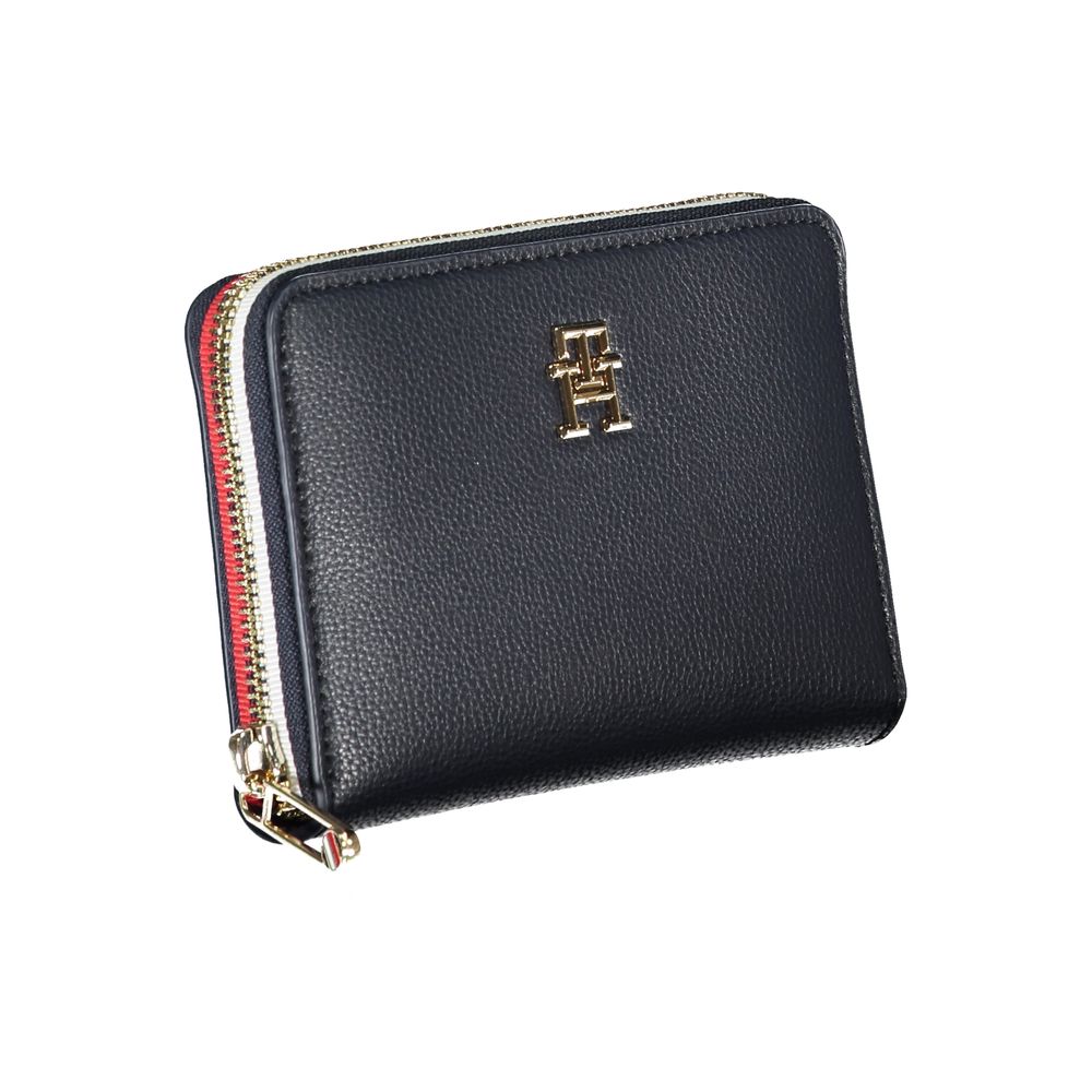 Fashionsarah.com Fashionsarah.com Tommy Hilfiger Sleek Blue Multipurpose Wallet with Zip Closure