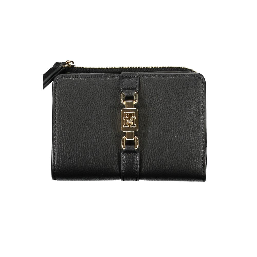 Fashionsarah.com Fashionsarah.com Tommy Hilfiger Sleek Black Zip Wallet with Coin Purse