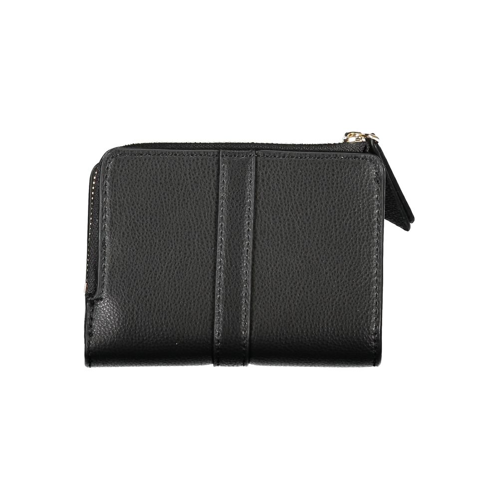 Fashionsarah.com Fashionsarah.com Tommy Hilfiger Sleek Black Zip Wallet with Coin Purse