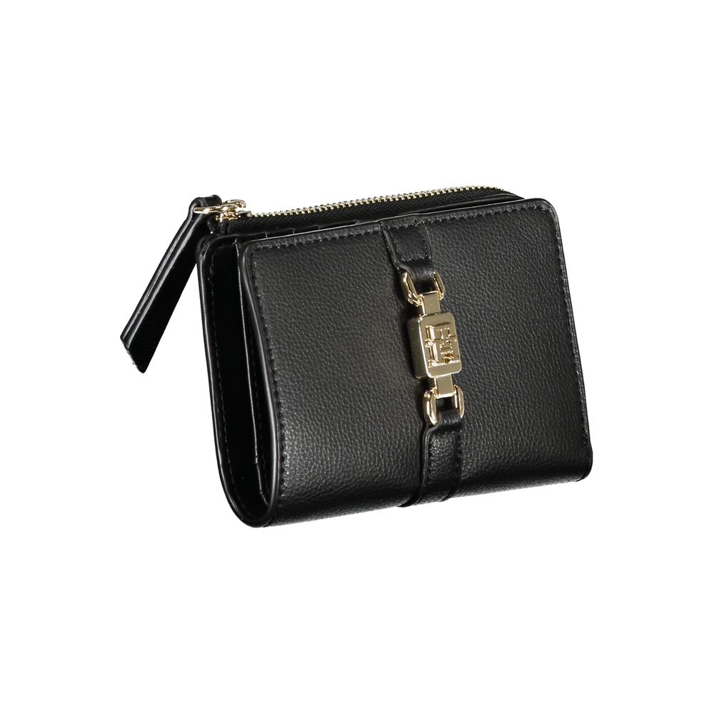 Fashionsarah.com Fashionsarah.com Tommy Hilfiger Sleek Black Zip Wallet with Coin Purse