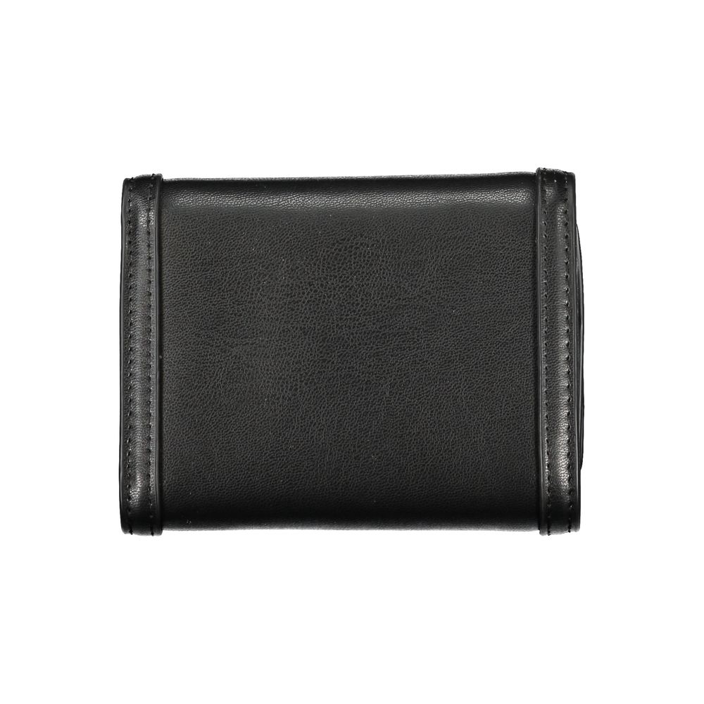 Fashionsarah.com Fashionsarah.com Tommy Hilfiger Sleek Black Double-Spaced Wallet with Logo