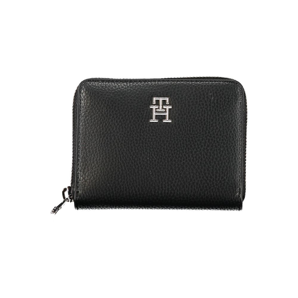 Fashionsarah.com Fashionsarah.com Tommy Hilfiger Elegant Black Polyethylene Wallet