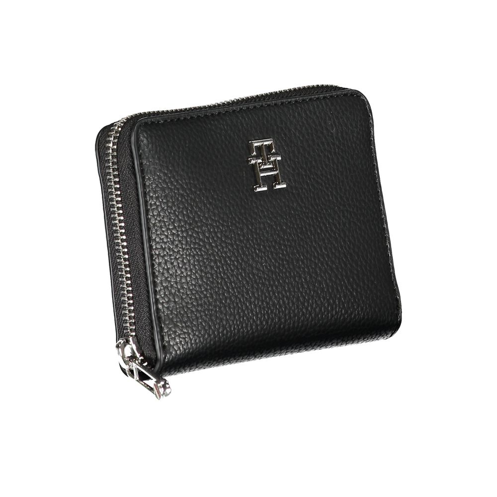 Fashionsarah.com Fashionsarah.com Tommy Hilfiger Elegant Black Polyethylene Wallet