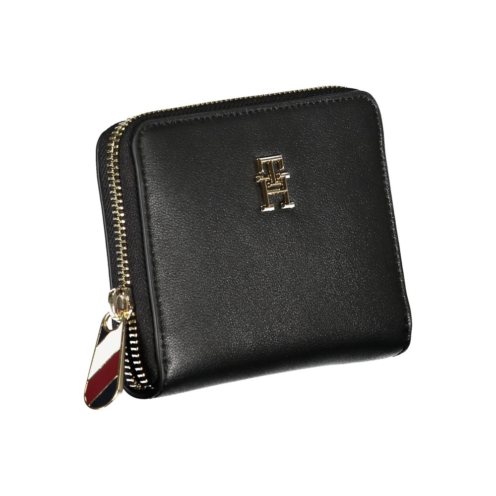 Fashionsarah.com Fashionsarah.com Tommy Hilfiger Elegant Black Multi-Compartment Wallet