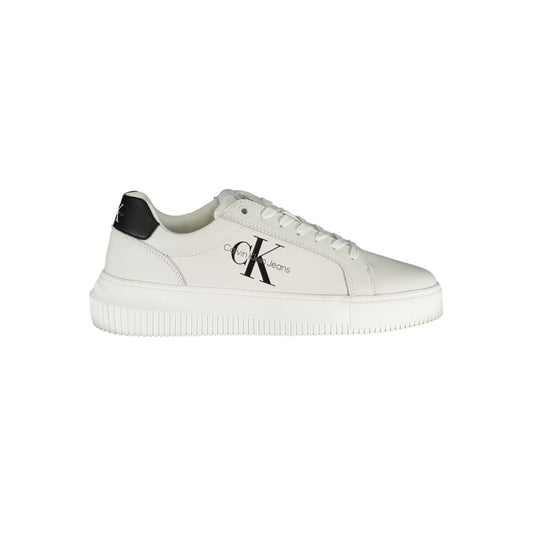 Fashionsarah.com Fashionsarah.com Calvin Klein Eco-Chic White Sneakers with Contrast Details