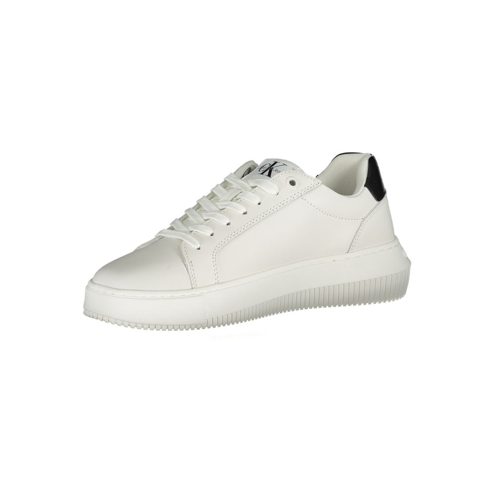 Fashionsarah.com Fashionsarah.com Calvin Klein Eco-Chic White Sneakers with Contrast Details