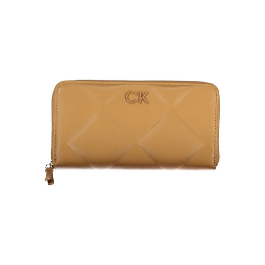 Calvin Klein Elegant Brown Polyester Wallet with RFID Block | Fashionsarah.com