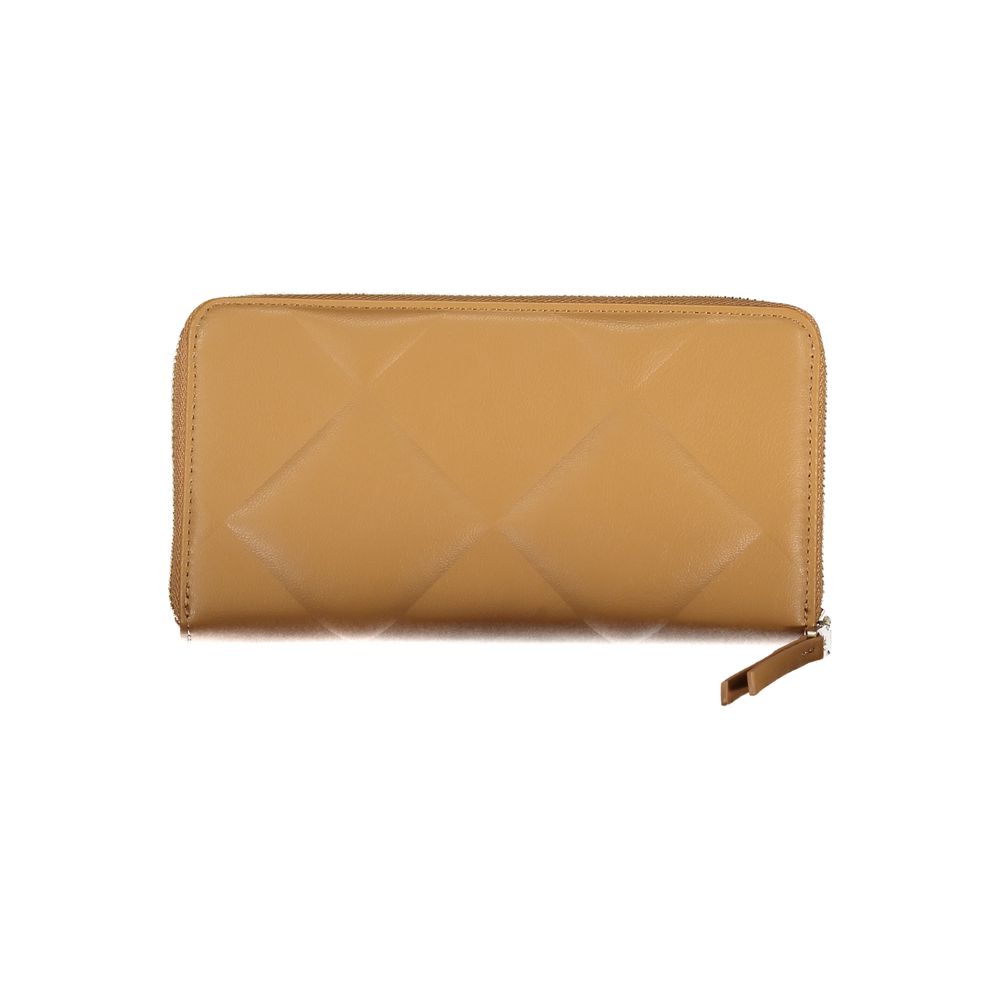 Calvin Klein Elegant Brown Polyester Wallet with RFID Block | Fashionsarah.com