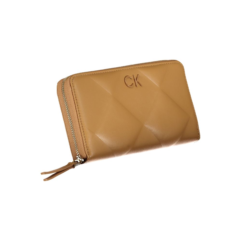 Calvin Klein Elegant Brown Polyester Wallet with RFID Block | Fashionsarah.com