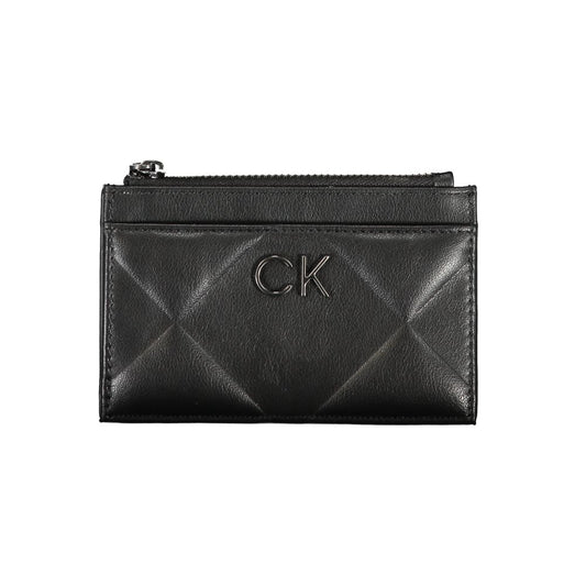 Calvin Klein Sleek Black Zip Wallet with Contrast Detailing | Fashionsarah.com