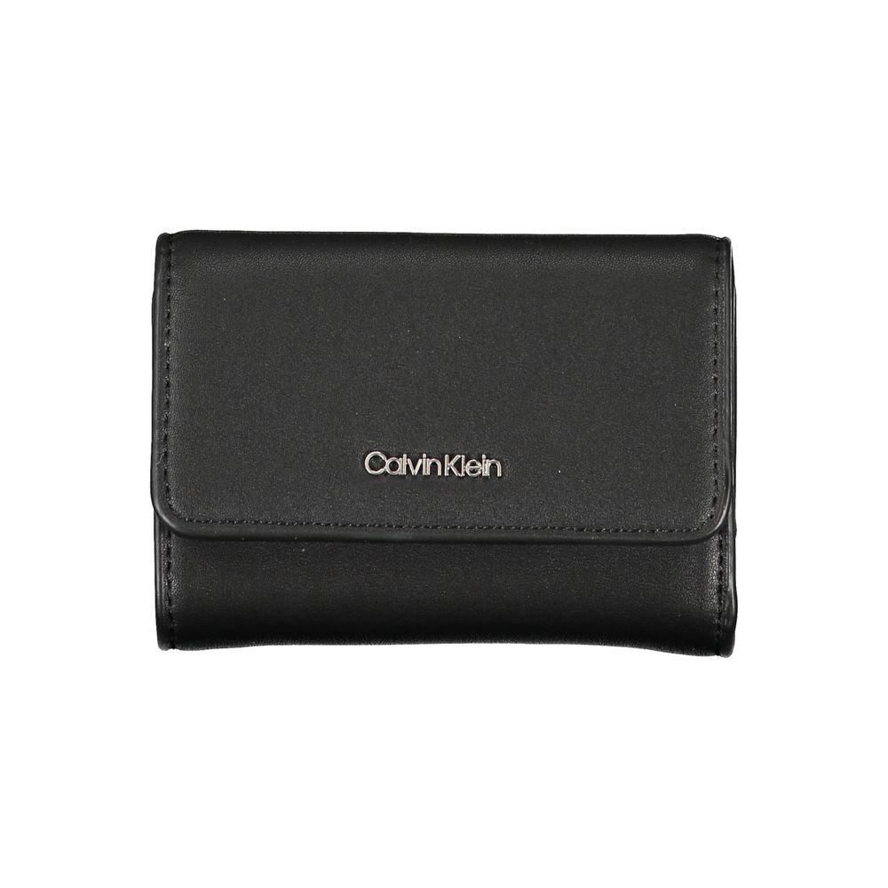 Calvin Klein Elegant Black Polyethylene Wallet | Fashionsarah.com