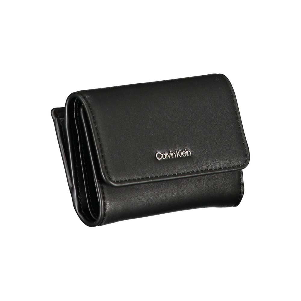 Calvin Klein Elegant Black Polyethylene Wallet | Fashionsarah.com