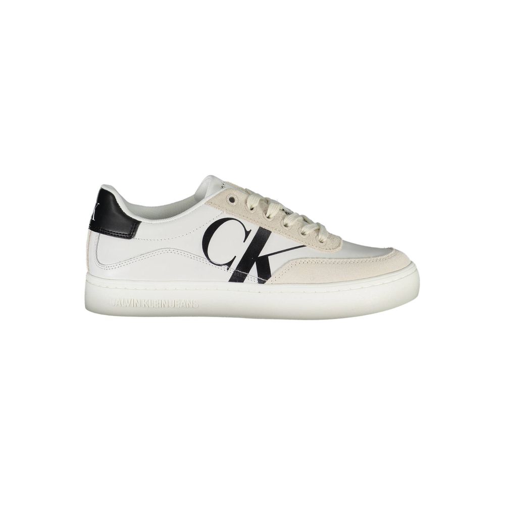 Fashionsarah.com Fashionsarah.com Calvin Klein Eco-Chic White Sneaker with Contrast Details