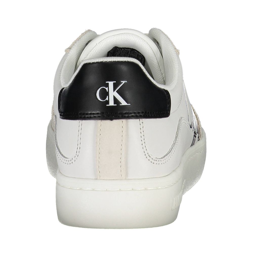 Fashionsarah.com Fashionsarah.com Calvin Klein Eco-Chic White Sneaker with Contrast Details