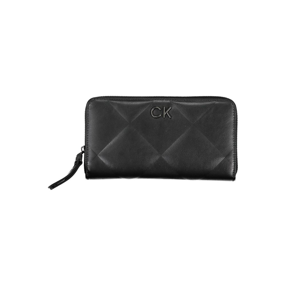 Fashionsarah.com Fashionsarah.com Calvin Klein Sleek Black RFID Blocking Wallet with Logo