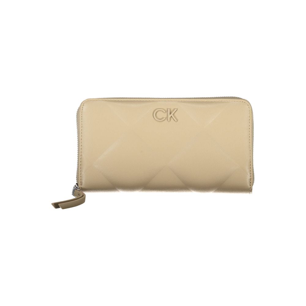 Fashionsarah.com Fashionsarah.com Calvin Klein Elegant Beige Multi-Compartment RFID Wallet