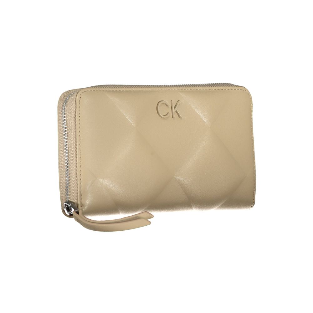 Fashionsarah.com Fashionsarah.com Calvin Klein Elegant Beige Multi-Compartment RFID Wallet