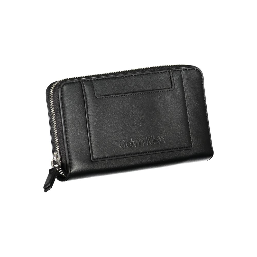 Fashionsarah.com Fashionsarah.com Calvin Klein Elegant Black Multi-Compartment Wallet