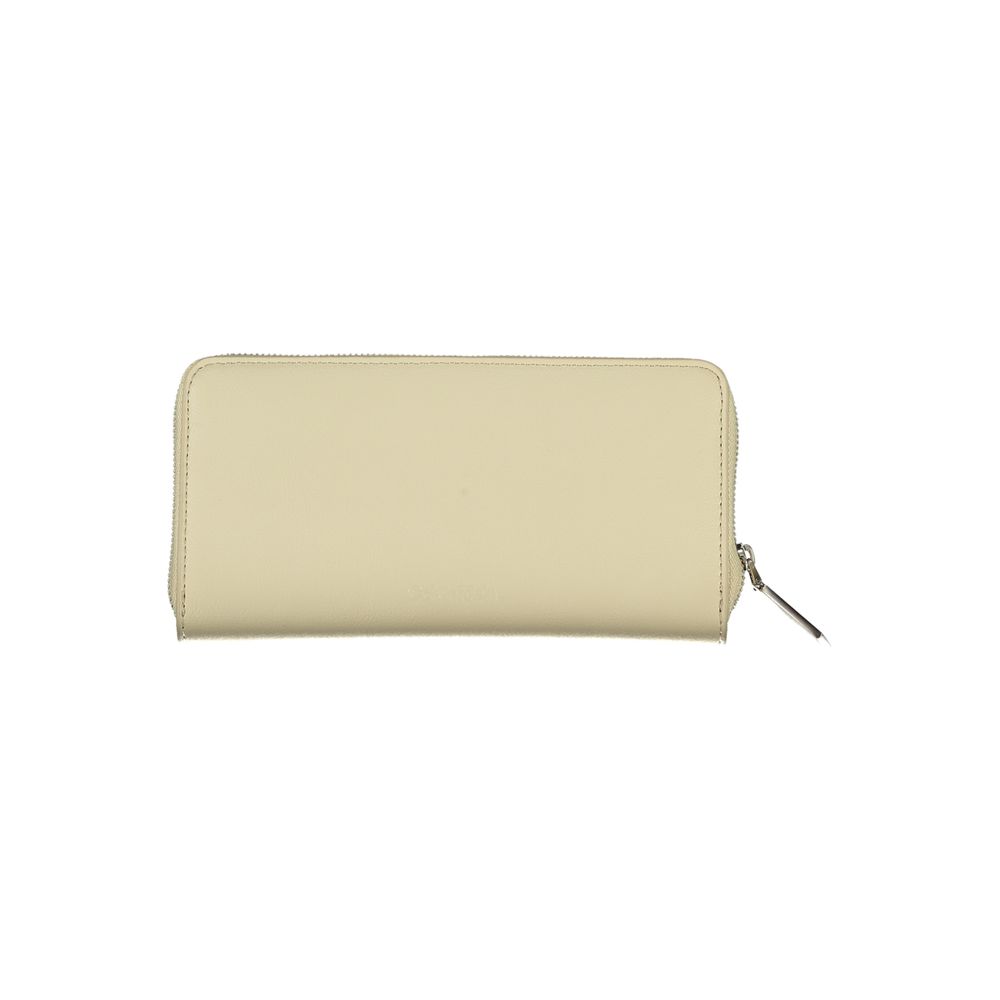 Fashionsarah.com Fashionsarah.com Calvin Klein Elegant Beige Zip Wallet with RFID Blocking