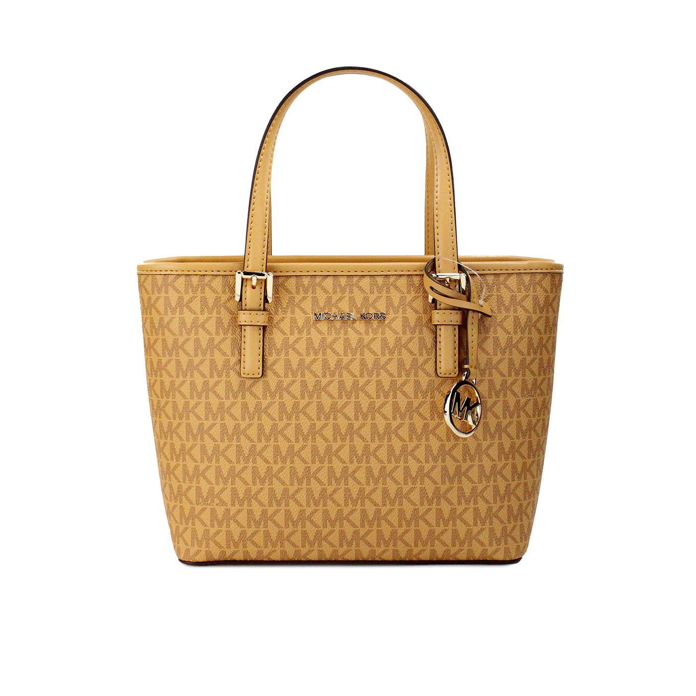 Michael Kors Jet Set Cider PVC Leather XS Carryall Top Zip Tote Bag | Fashionsarah.com