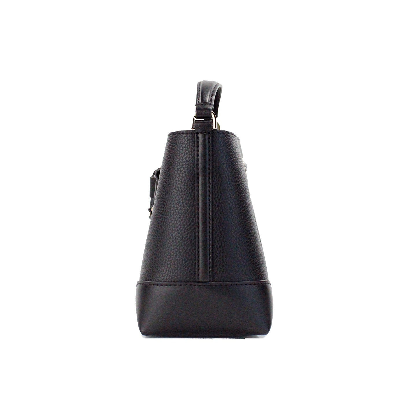 Michael Kors Mercer Small Black Pebbled Leather Bucket Bag | Fashionsarah.com