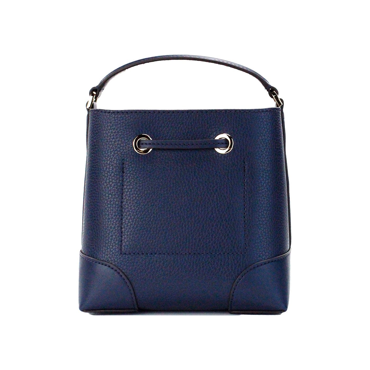 Michael Kors Mercer Small Navy Pebbled Leather Bucket Crossbody Bag | Fashionsarah.com