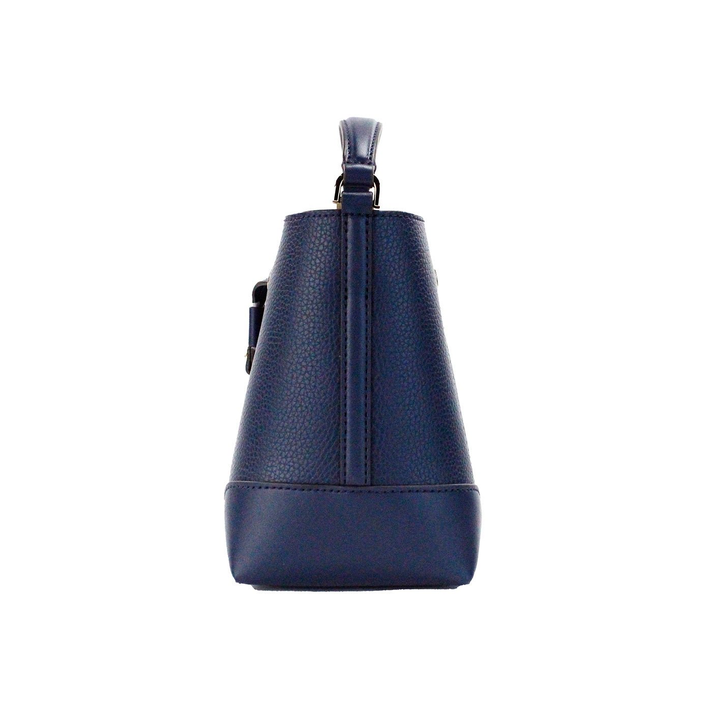 Michael Kors Mercer Small Navy Pebbled Leather Bucket Crossbody Bag | Fashionsarah.com