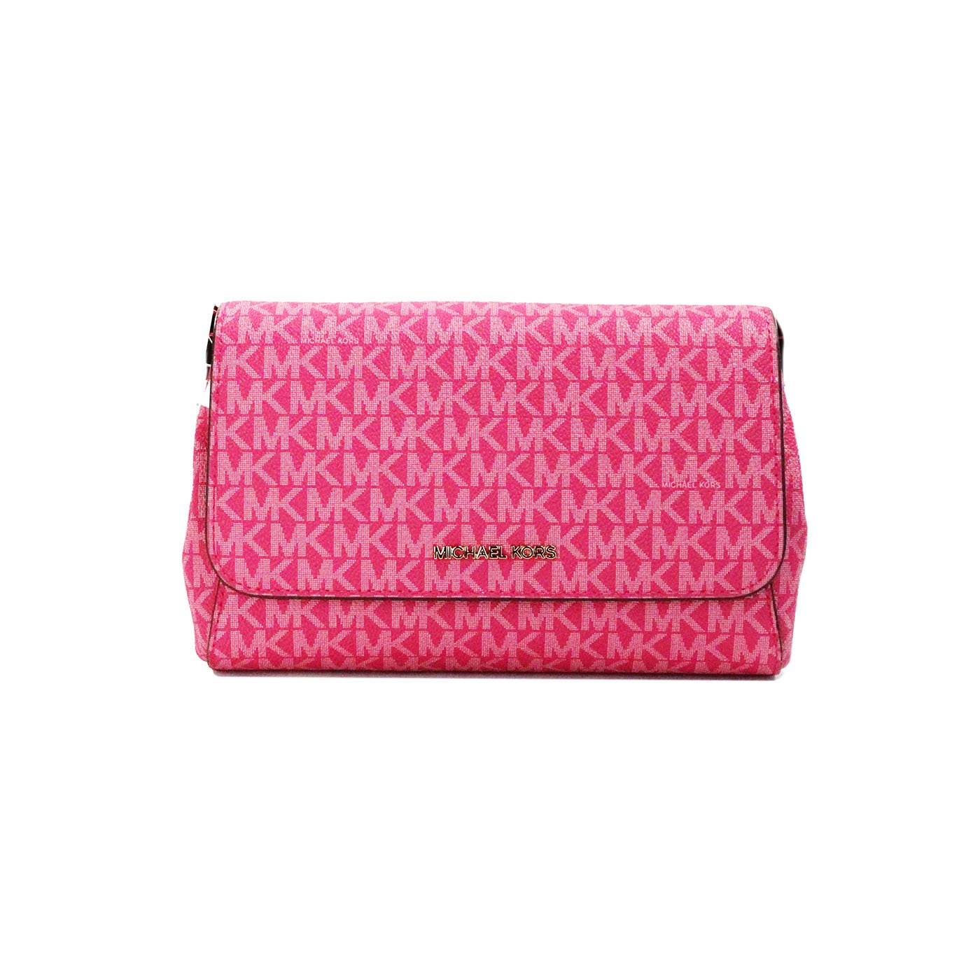 Michael Kors Jet Set Medium Electric Pink Convertible Pouchette Crossbody Bag | Fashionsarah.com