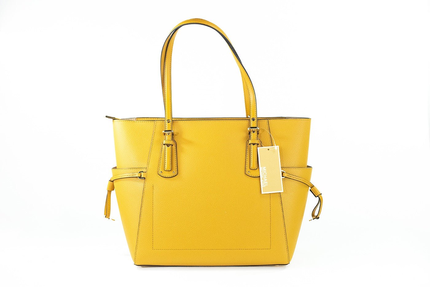 Michael Kors Voyager Large Marigold Pebbled Leather East West Tote Bag | Fashionsarah.com