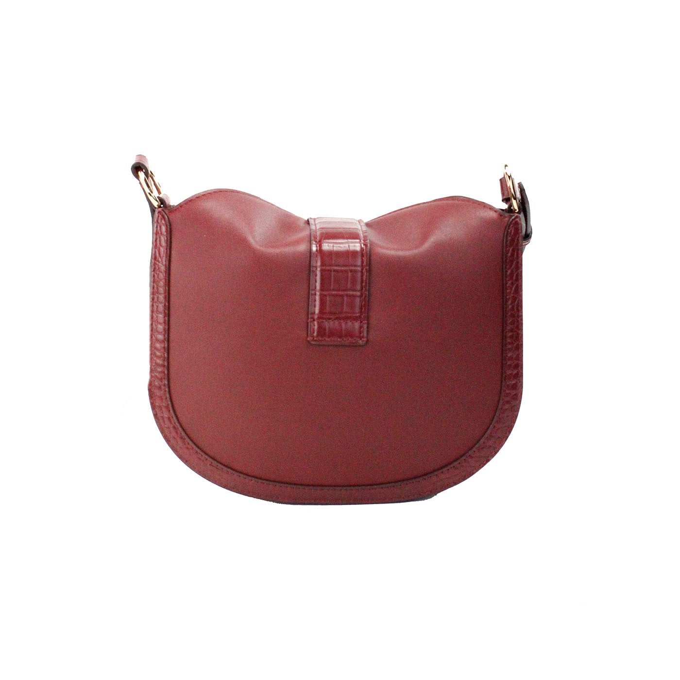 Michael Kors Gabby Small Dark Cherry Leather Foldover Hobo Crossbody Bag | Fashionsarah.com