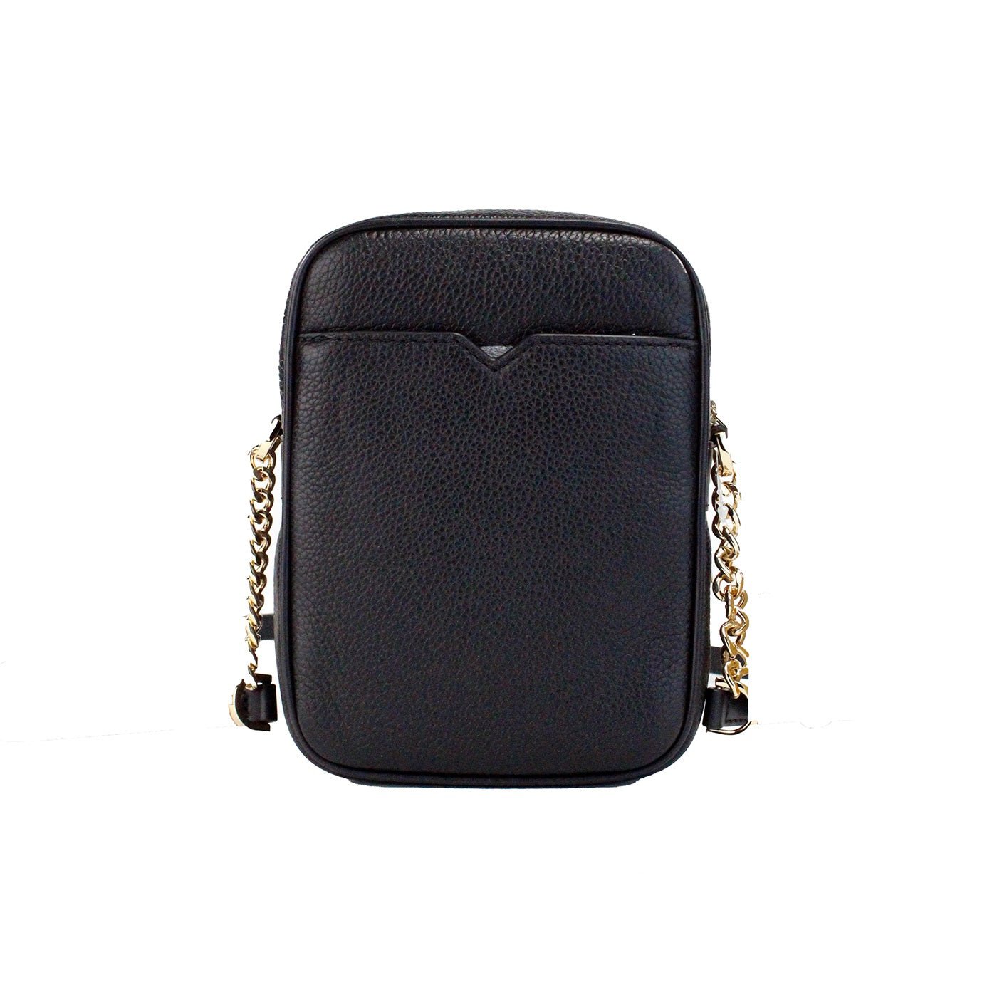 Michael Kors Flight Black Pebbled Leather Crossbody Bag | Fashionsarah.com