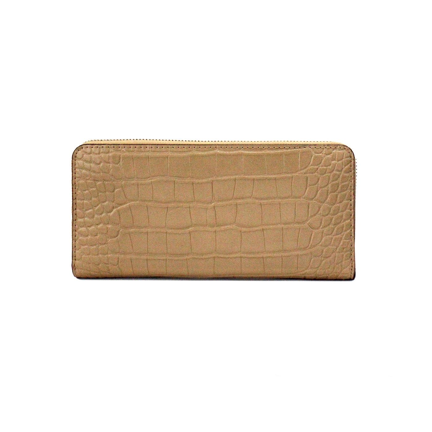 Michael Kors Jet Set Large Camel Animal Print Leather Continental Wrist Wallet | Fashionsarah.com