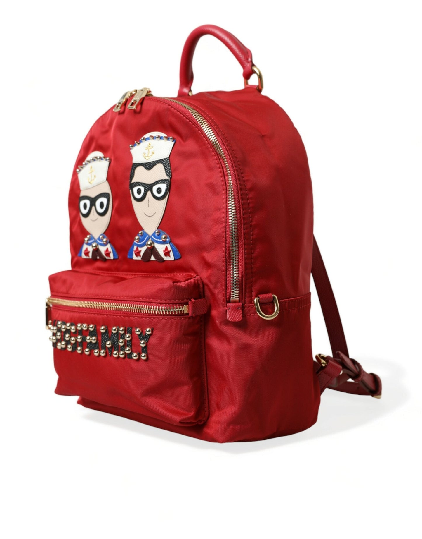 Dolce & Gabbana Red #DGFAMILY Embellished Backpack VULCANO Bag | Fashionsarah.com