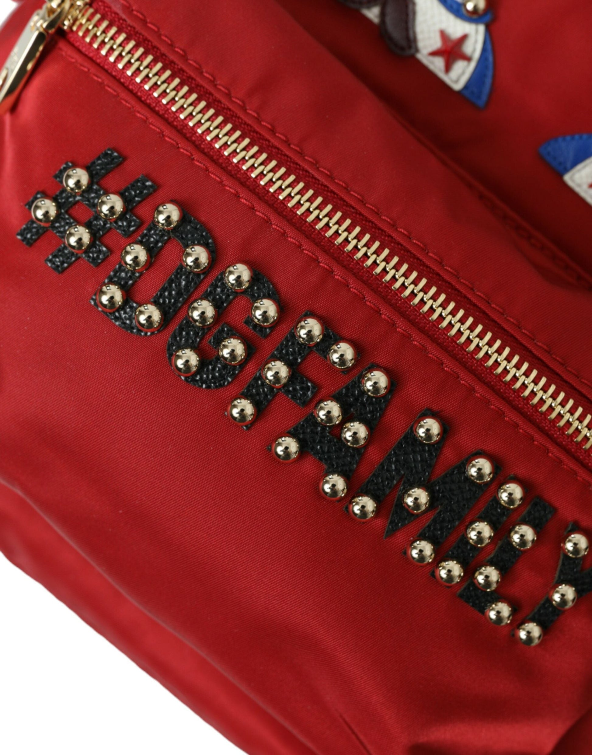 Dolce & Gabbana Red #DGFAMILY Embellished Backpack VULCANO Bag | Fashionsarah.com