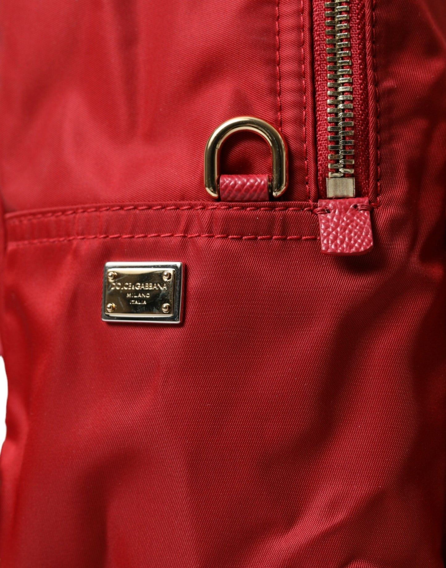 Dolce & Gabbana Red #DGFAMILY Embellished Backpack VULCANO Bag | Fashionsarah.com