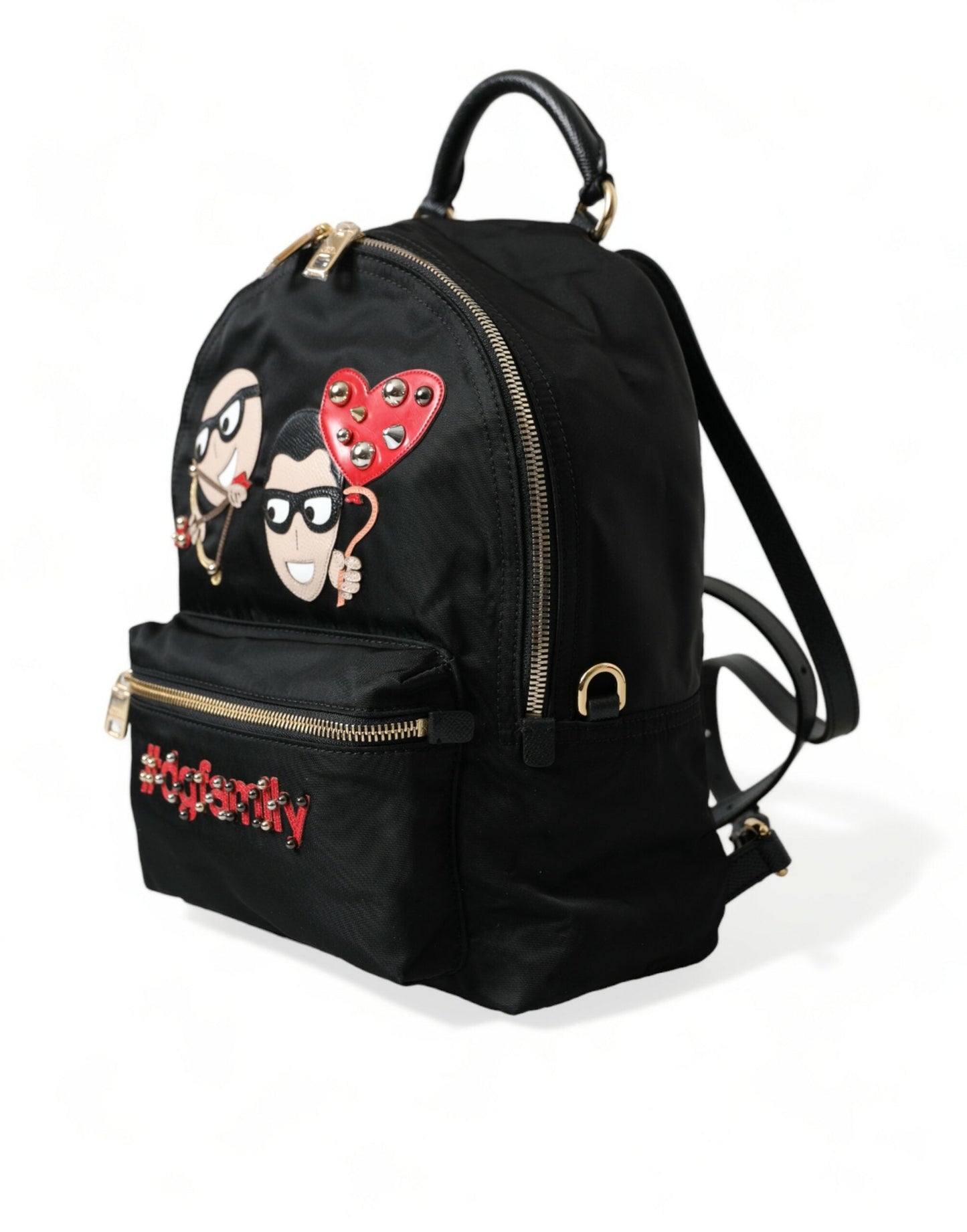 Dolce & Gabbana Black #DGFAMILY Embellished Backpack VULCANO Bag | Fashionsarah.com