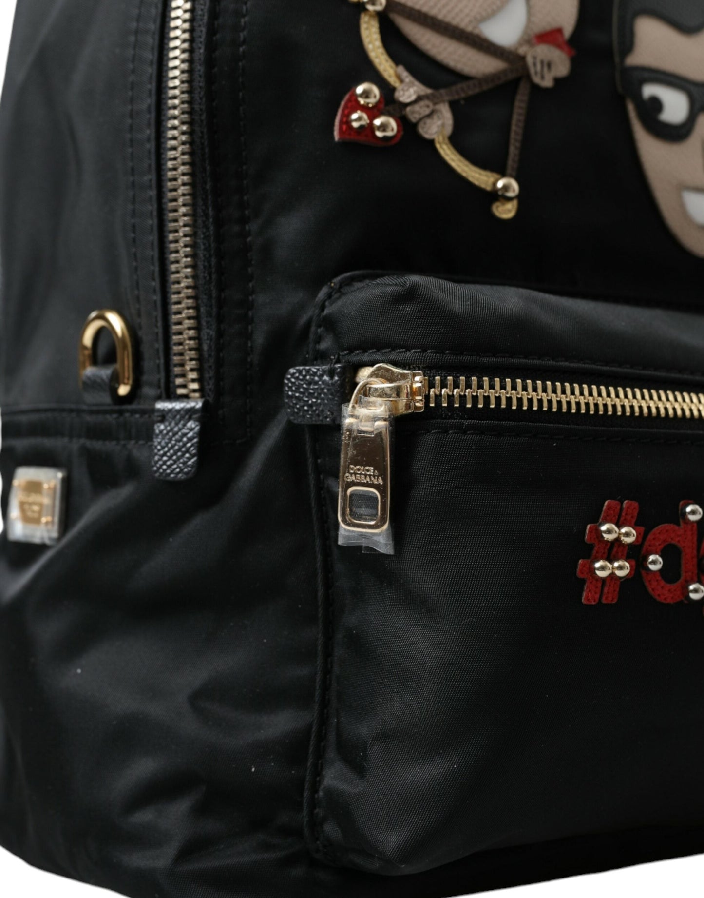 Dolce & Gabbana Black #DGFAMILY Embellished Backpack VULCANO Bag | Fashionsarah.com