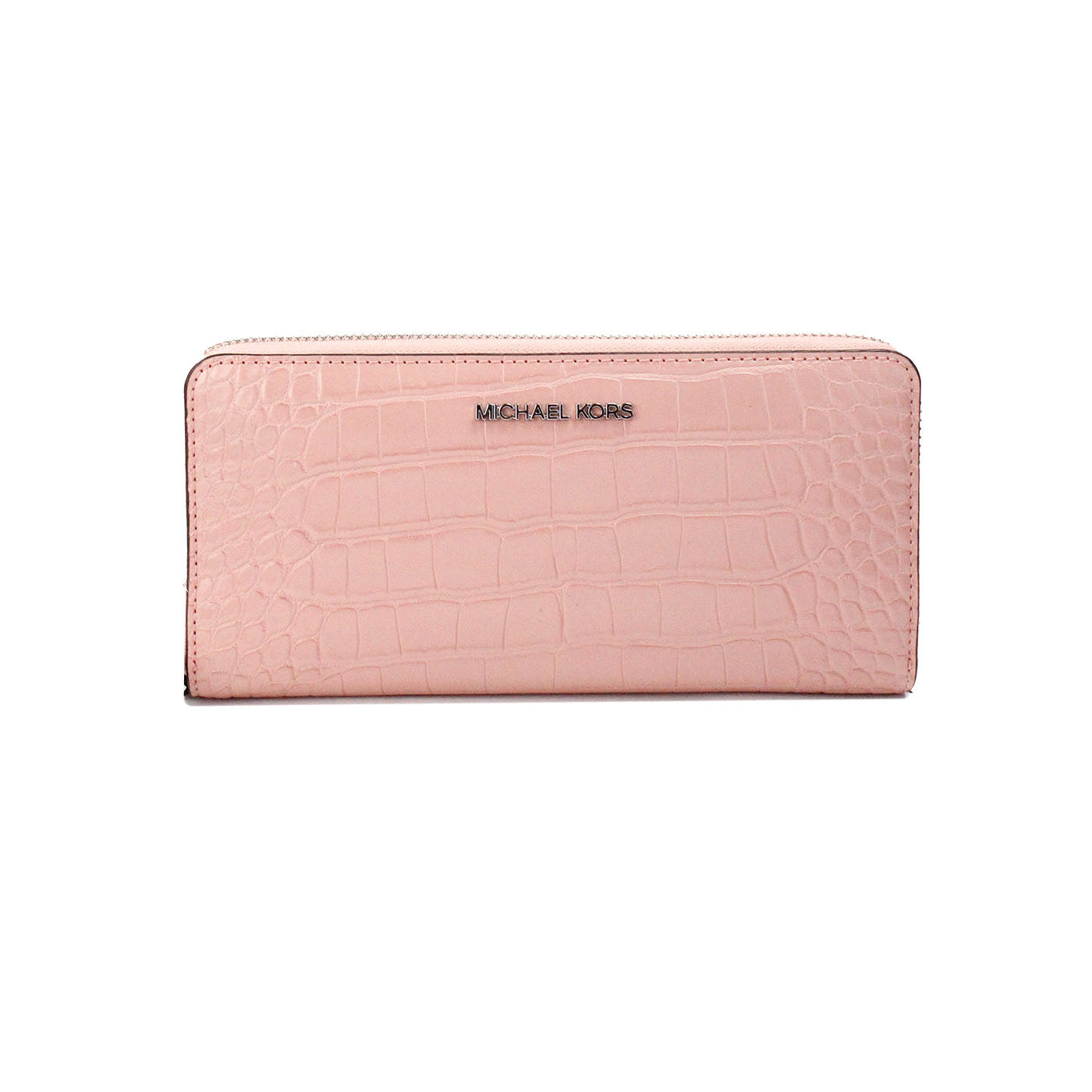 Michael Kors Jet Set Large Pink Animal Print Leather Continental Wrist Wallet | Fashionsarah.com